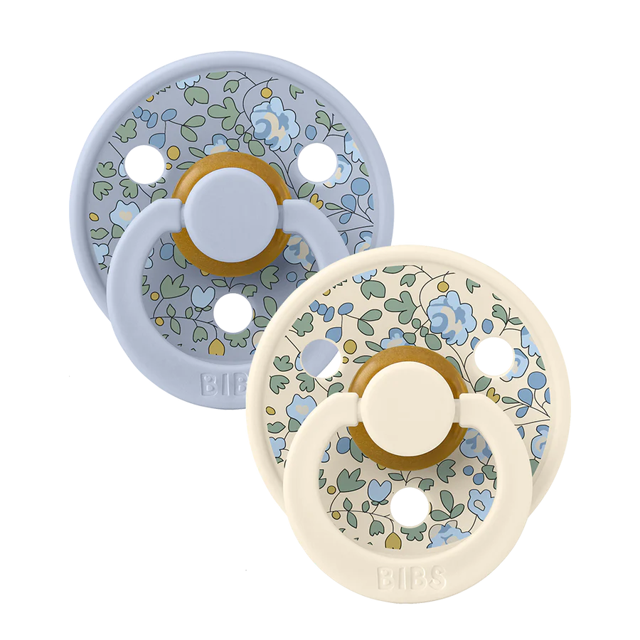 BIBS Liberty 2x Dusty Blue Mix Misura1 (0-6m)