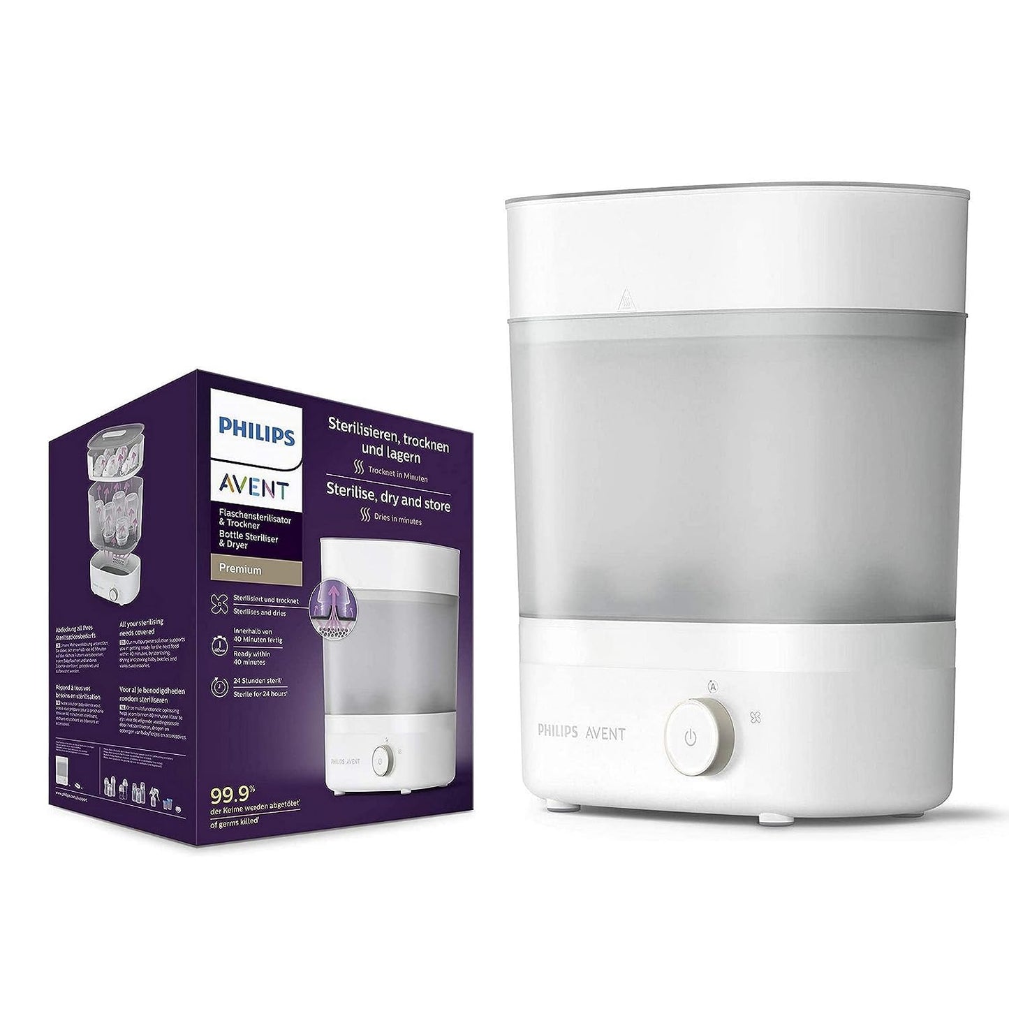 Sterilizzatore Philips Avent con asciugatura Premium