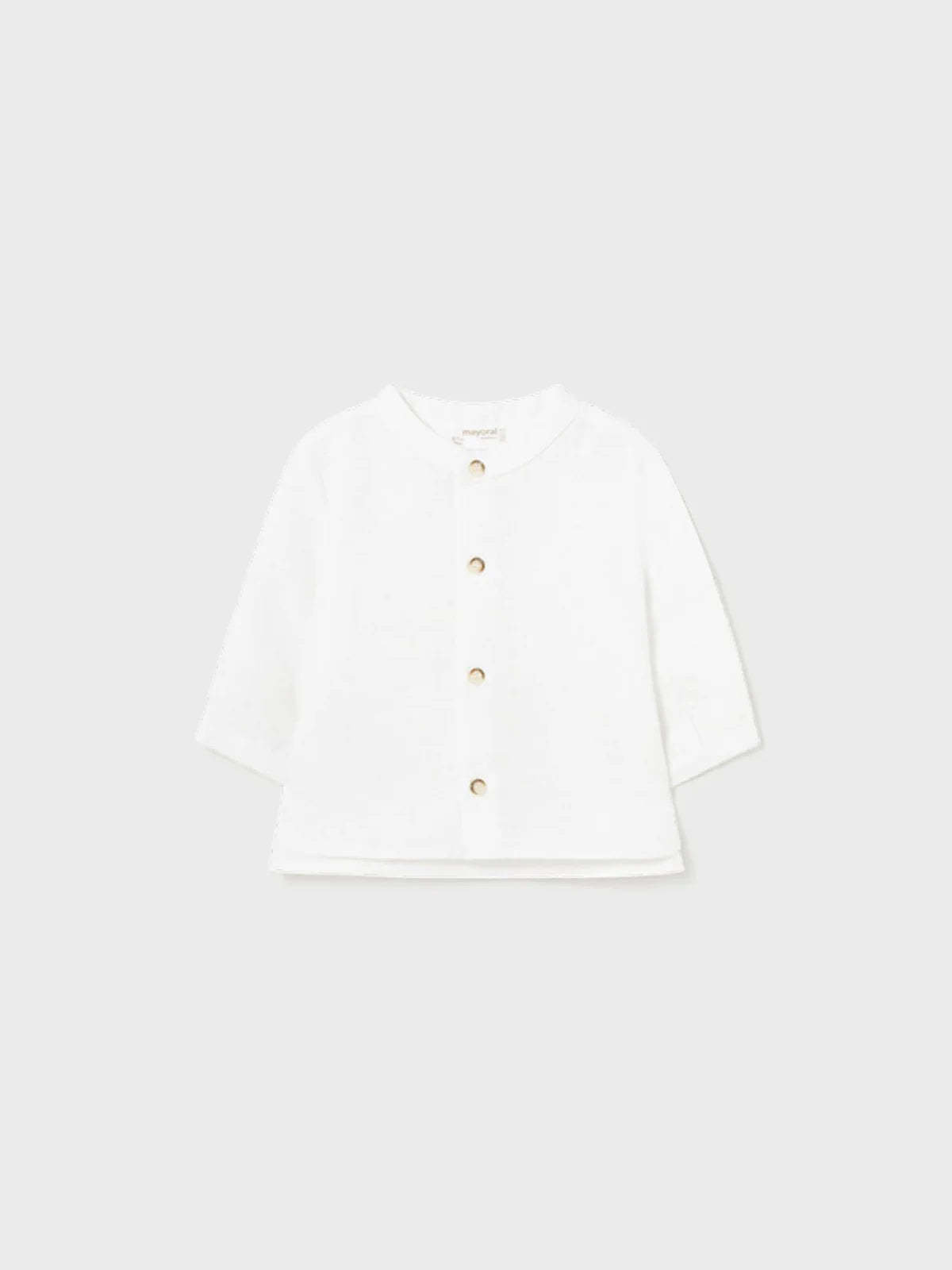 Camicia colletto coreana lino Mayoral