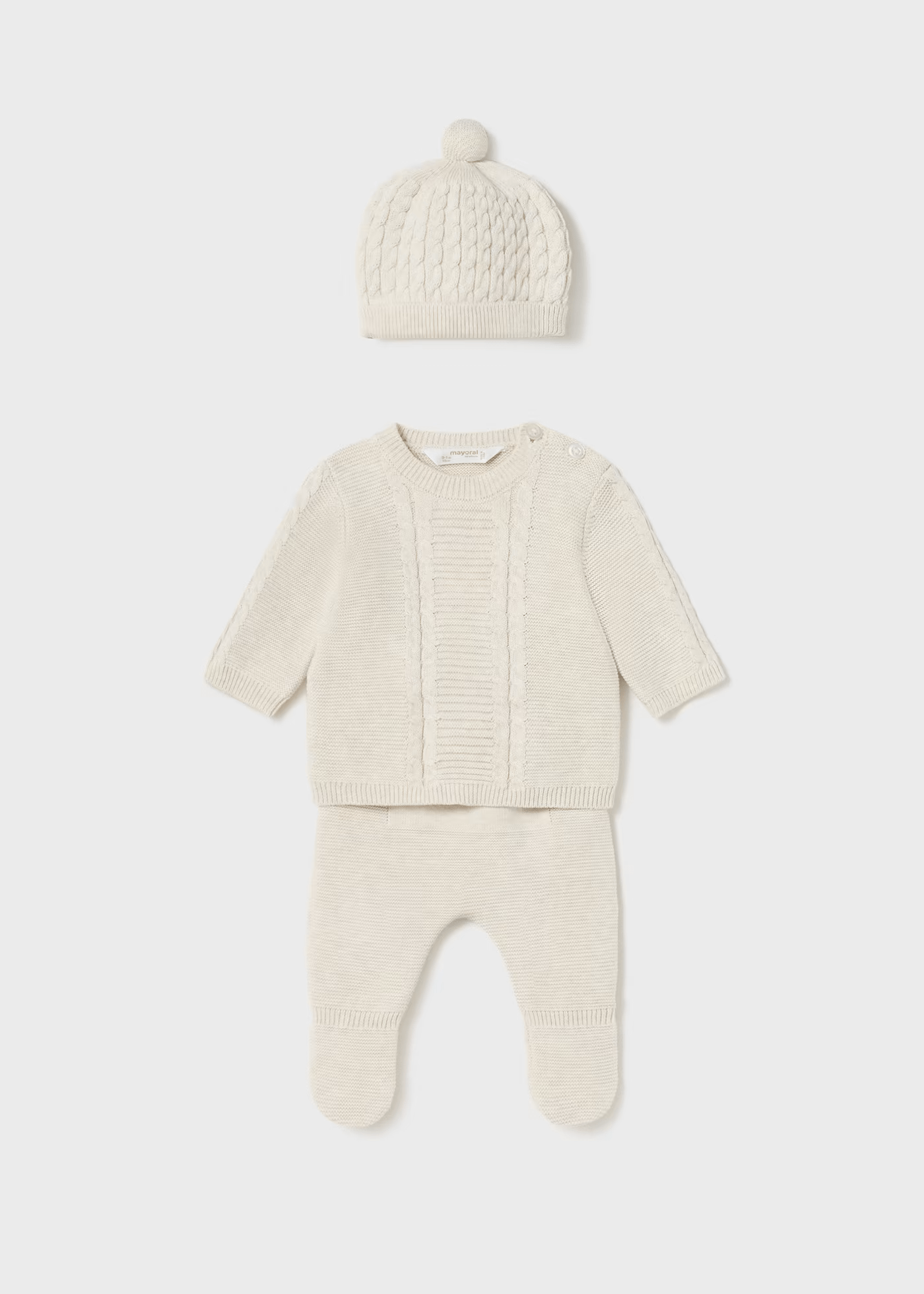 Maglia + Ghettina + Cappello Tricot Milk Mayoral