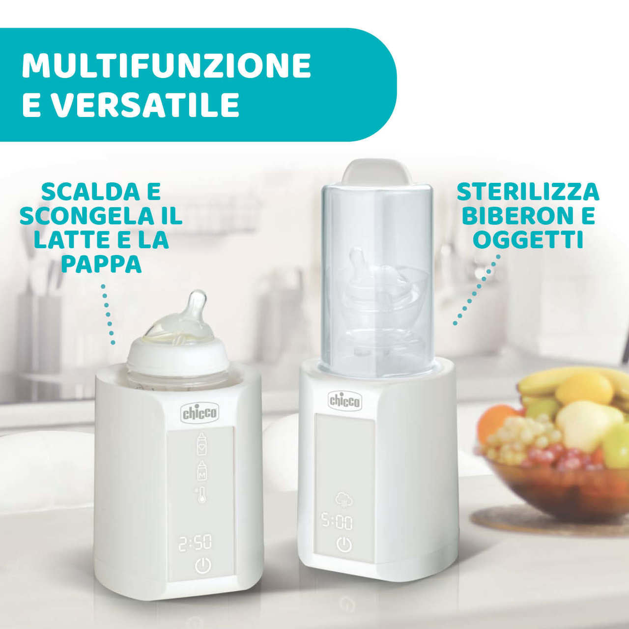 Scaldabiberon + Sterilizzatore Chicco