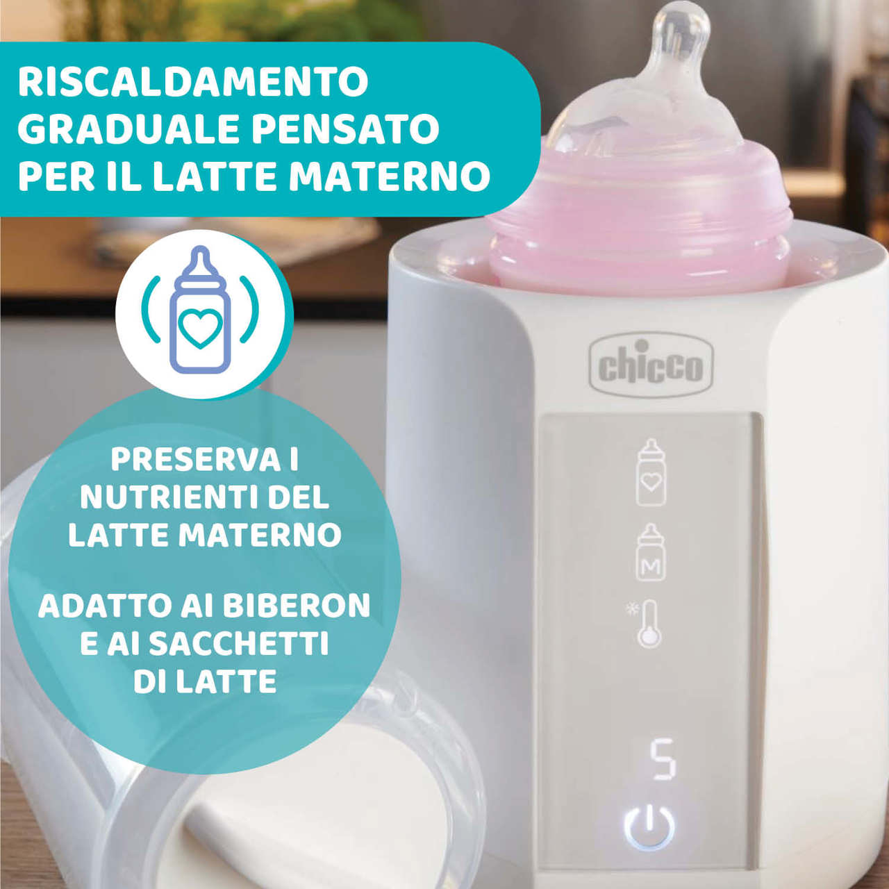 Scaldabiberon + Sterilizzatore Chicco