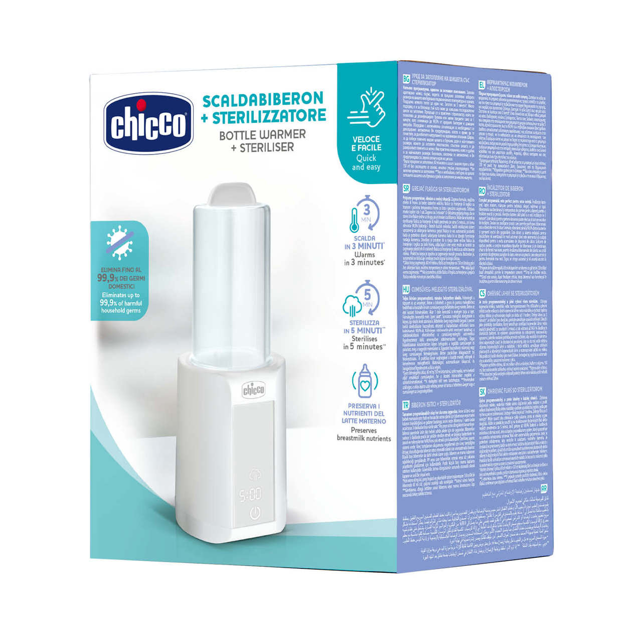 Scaldabiberon + Sterilizzatore Chicco