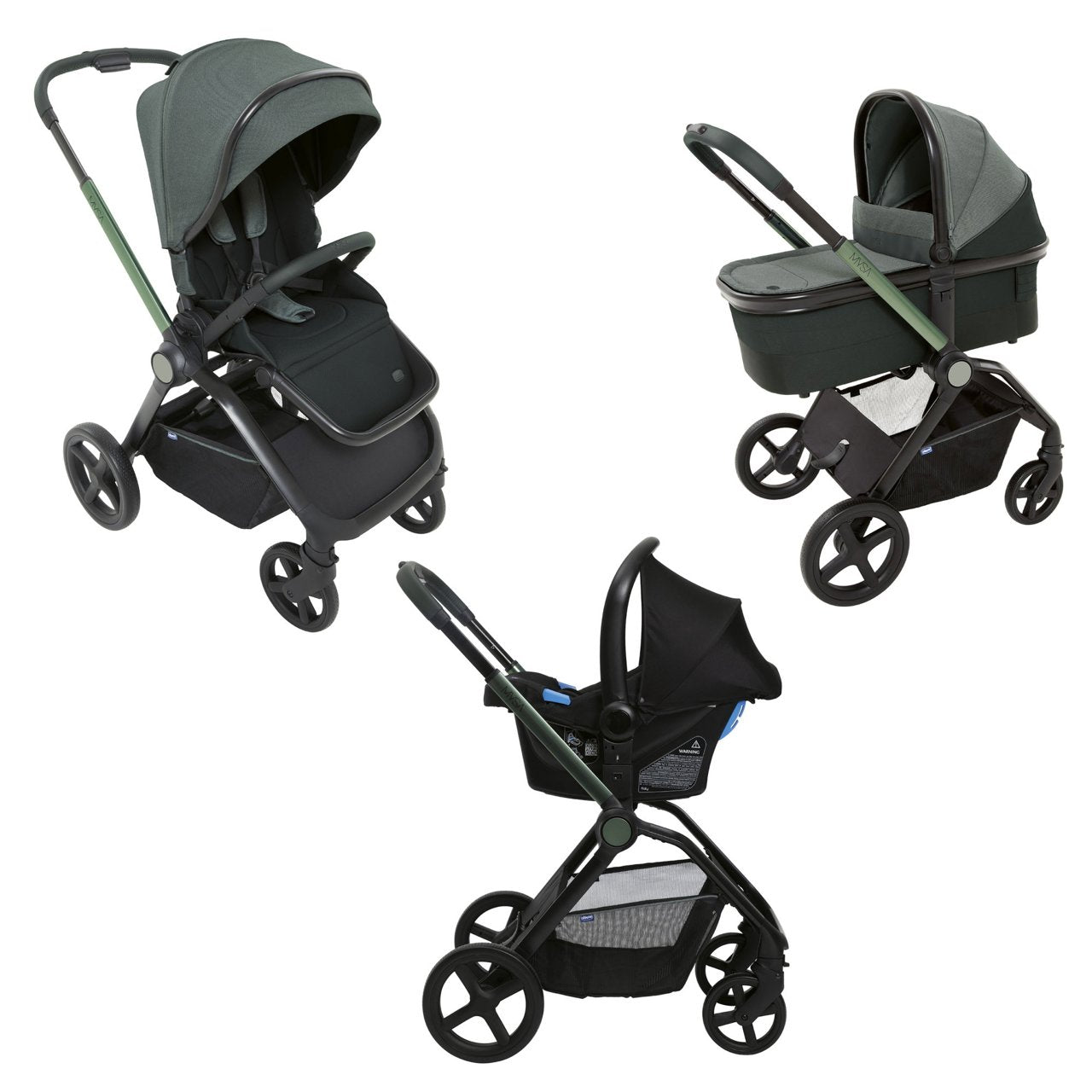 Trio Chicco Mysa + Dispositivo Sicurezza In Regalo