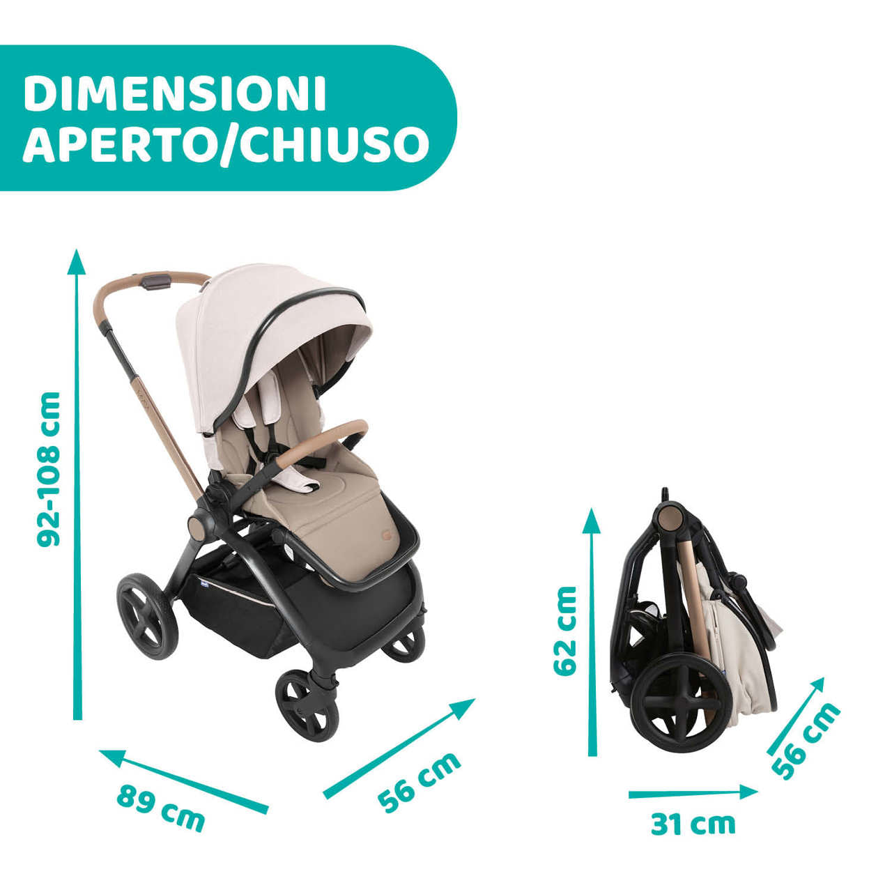 Trio Chicco Mysa + Dispositivo Sicurezza In Regalo