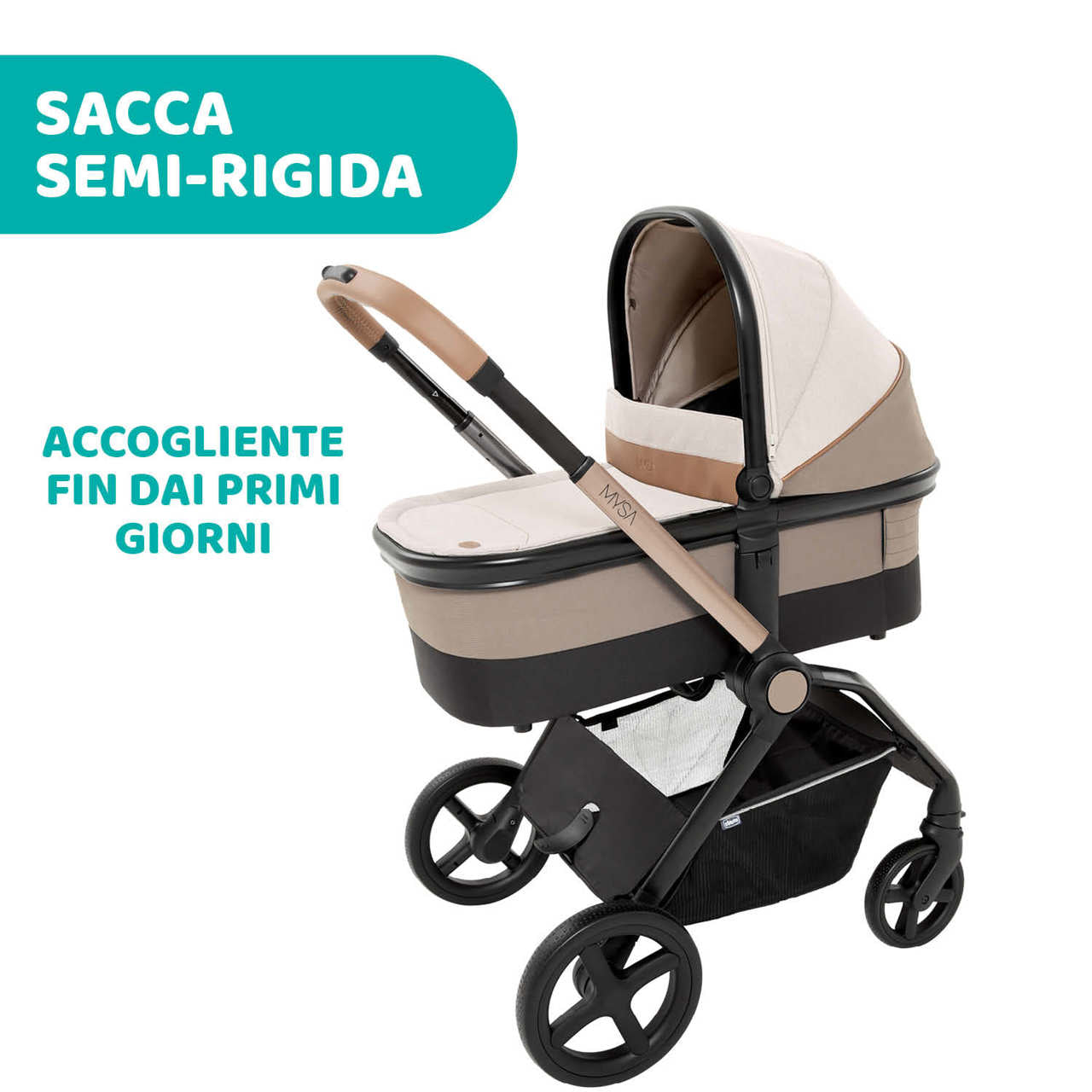 Trio Chicco Mysa + Dispositivo Sicurezza In Regalo