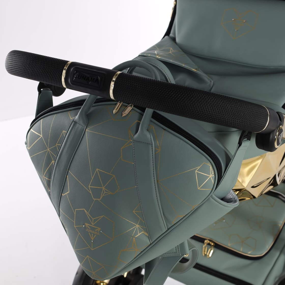 Trio Diamond Heart Collection 3 in 1 Ecopelle Khaki/Gold Telaio Oro Giallo
