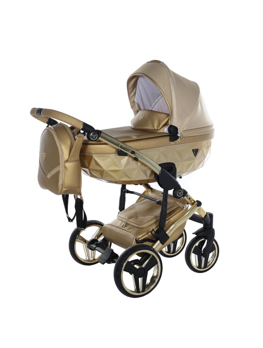 Trio Diamond Dolce 3 in 1 Ecopelle Gold Telaio Gold