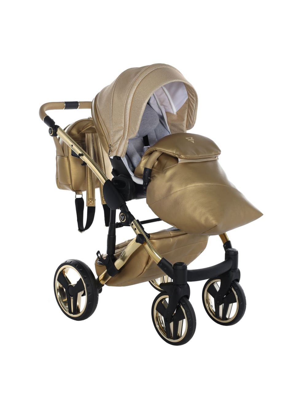 Trio Diamond Dolce 3 in 1 Ecopelle Gold Telaio Gold