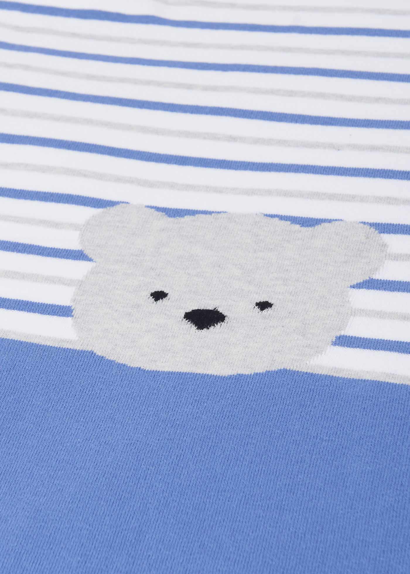 Copertina tricot cotone sostenibile neonato 9241