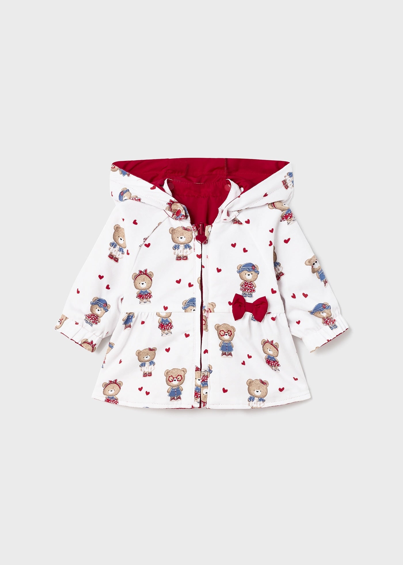 Giacca a vento reversibile con cappuccio neonata 1401