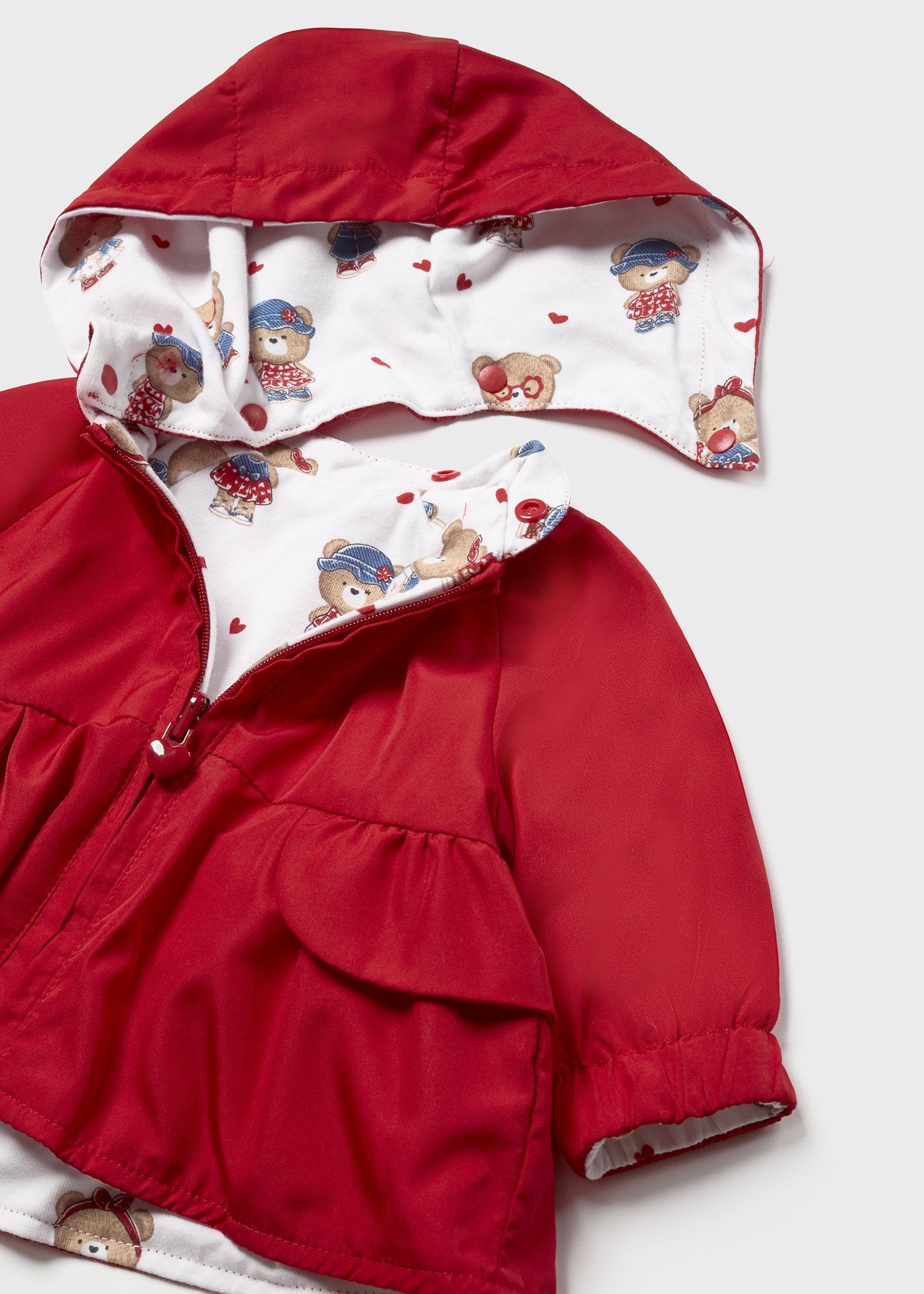 Giacca a vento reversibile con cappuccio neonata 1401
