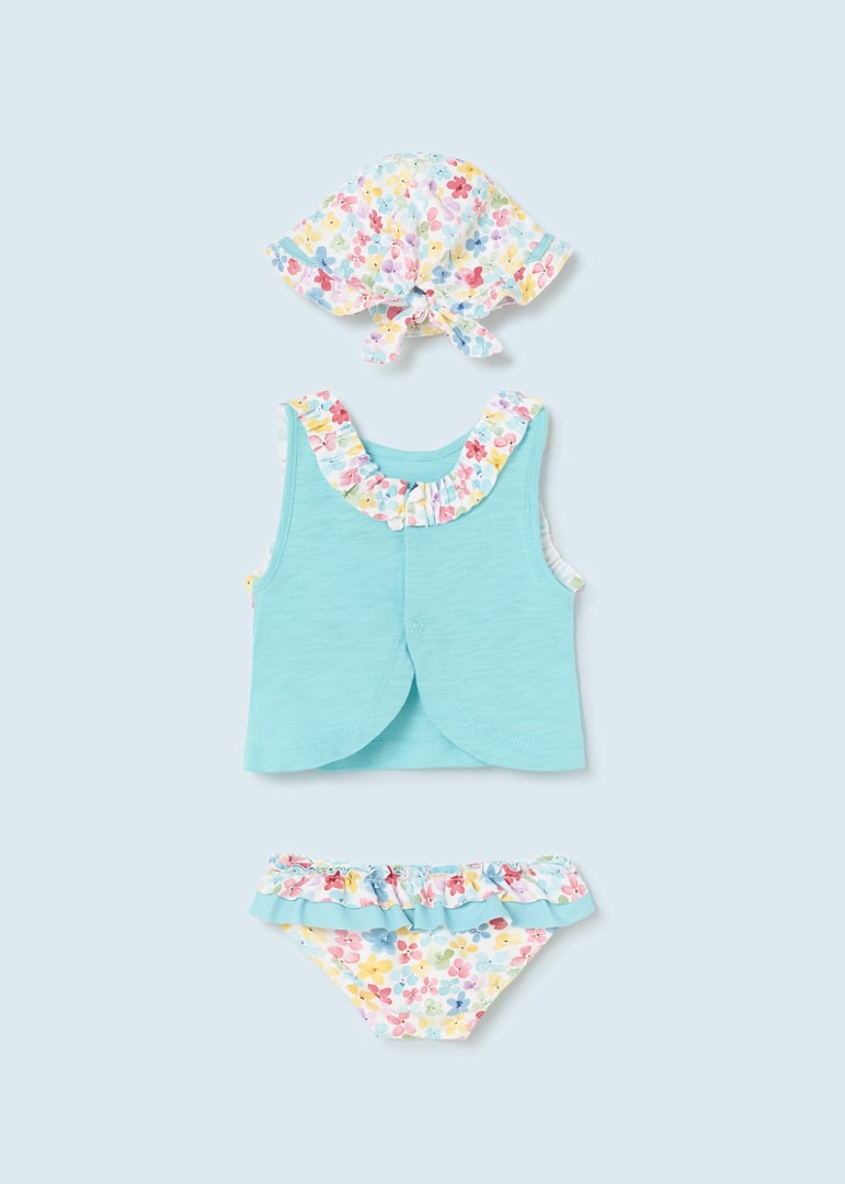 Completo mare 3 pezzi neonata 01692