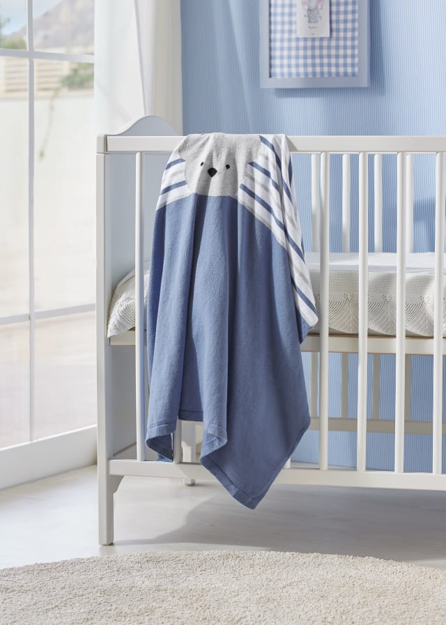 Copertina tricot cotone sostenibile neonato 9241
