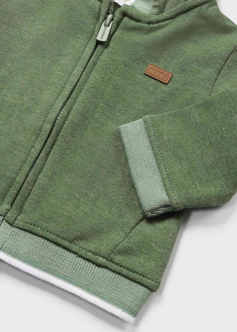 Felpa con cappuccio in cotone sostenibile neonato 01403