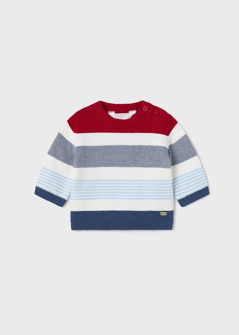 Maglione tricot in cotone sostenibile neonato 01362