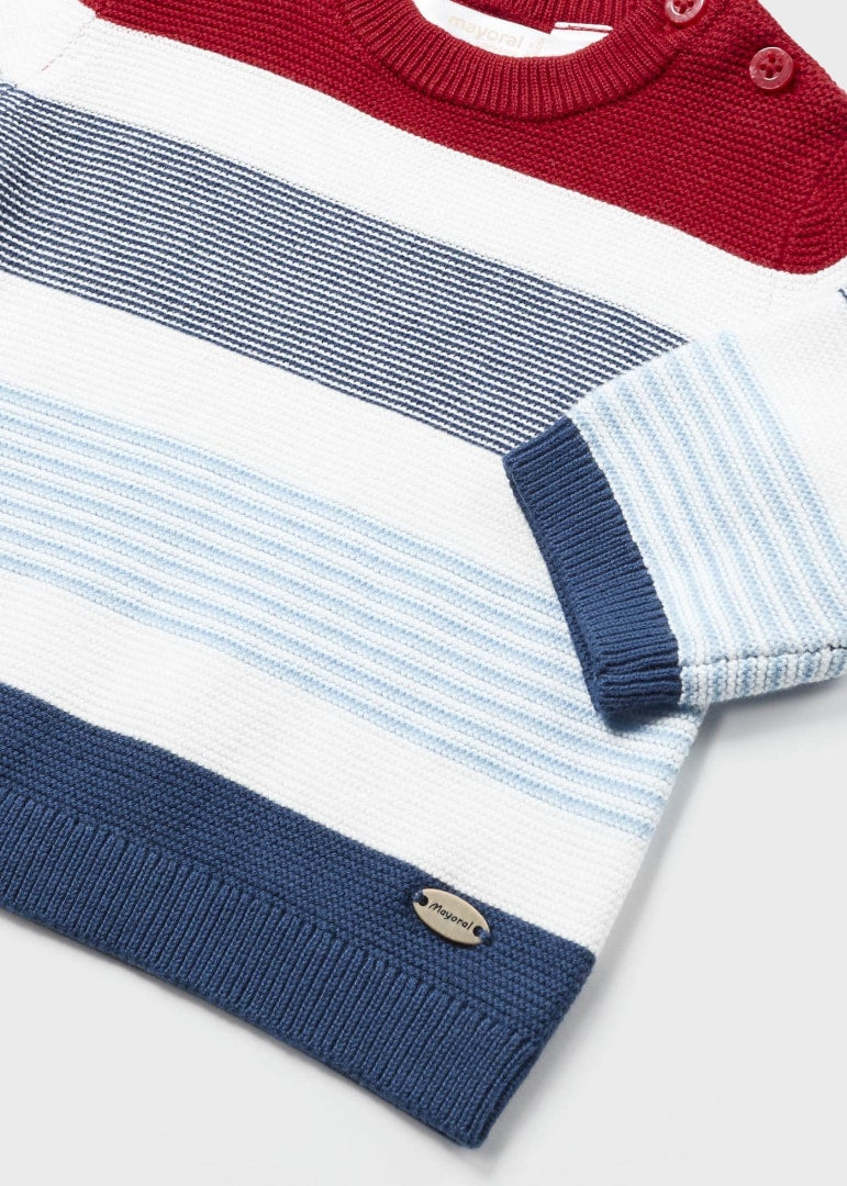 Maglione tricot in cotone sostenibile neonato 01362