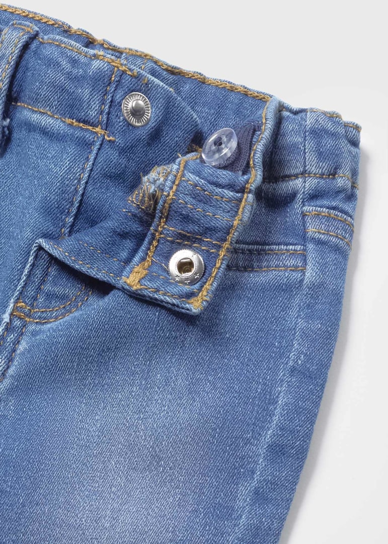 Jeans con vita regolabile cotone neonato 00596