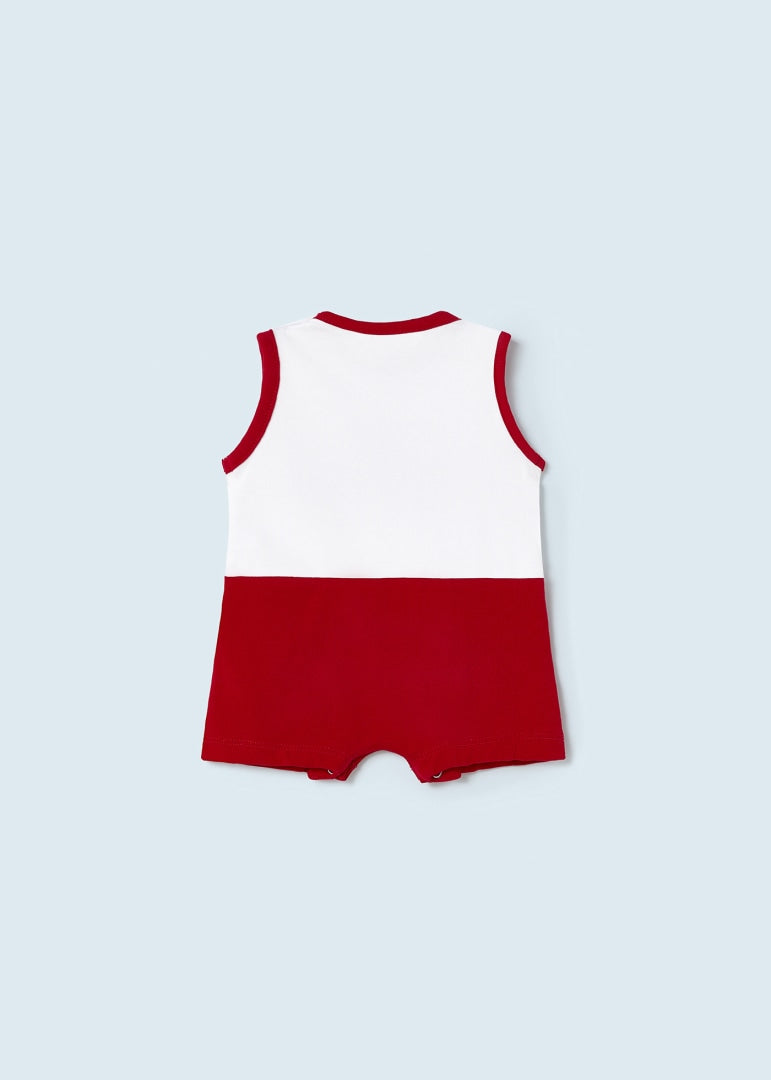 Pagliaccetto in cotone sostenibile neonato 01767