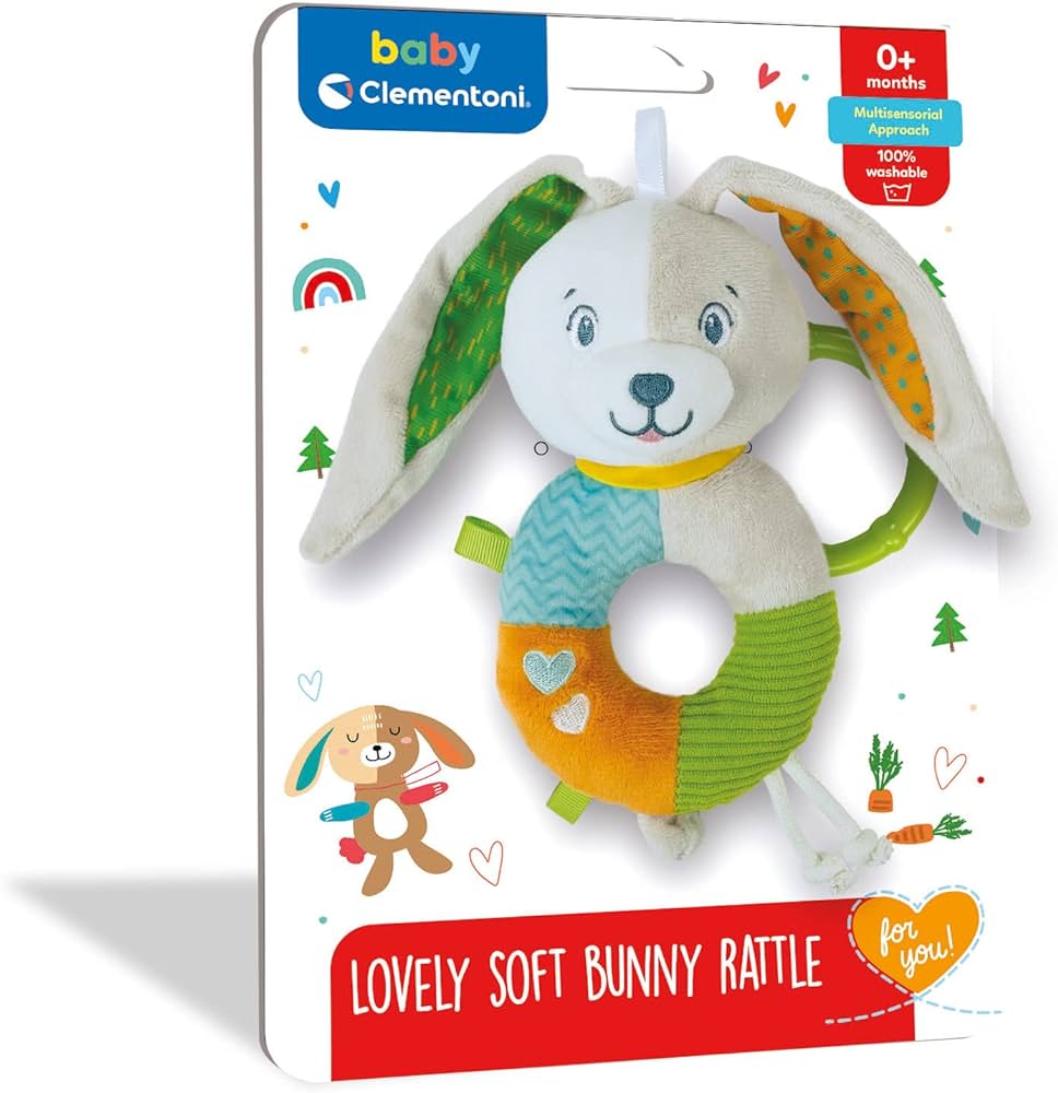 Sonaglino Soft Bunny Rattle Clementoni