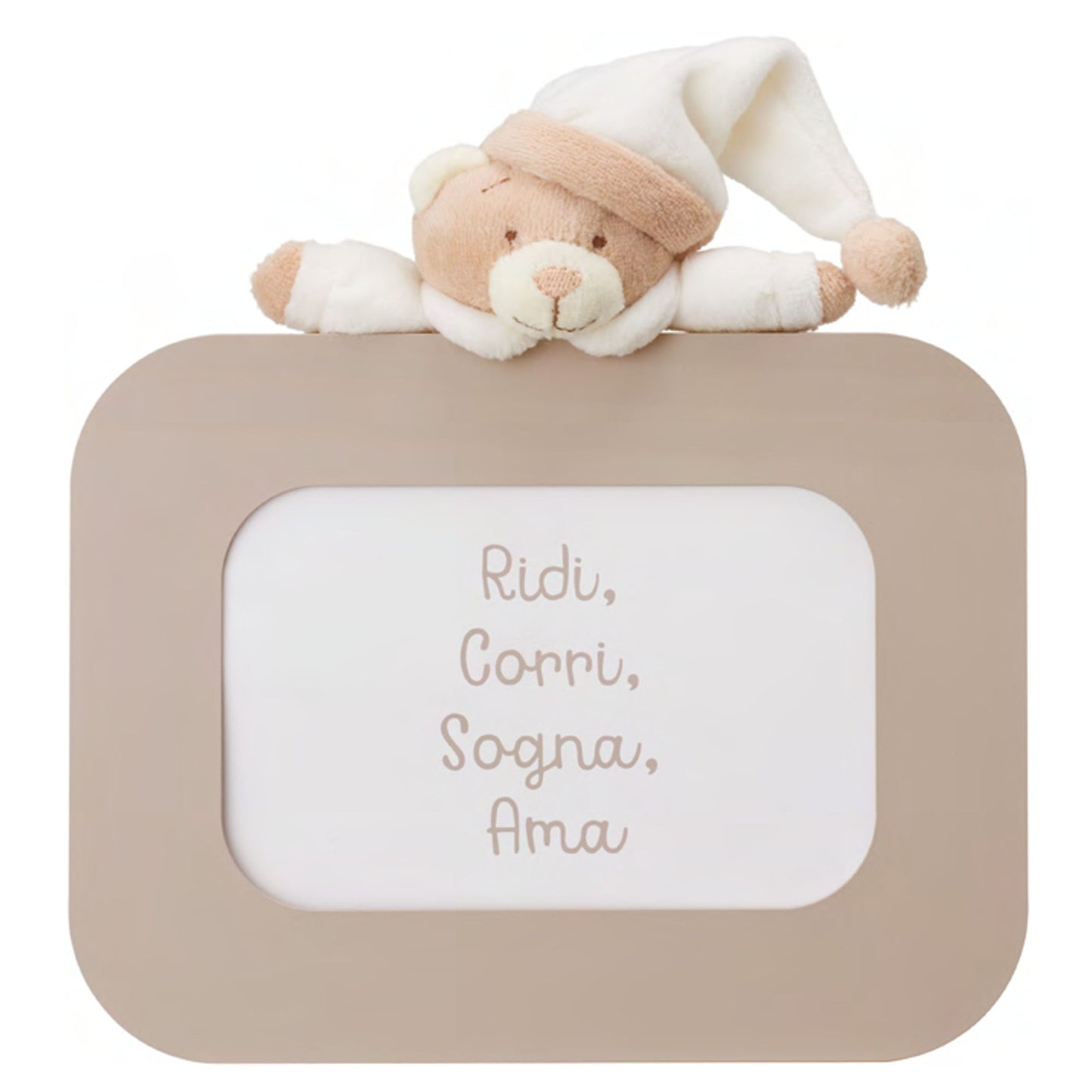 Portafoto Orizzontale orso stoffa Mendozzi