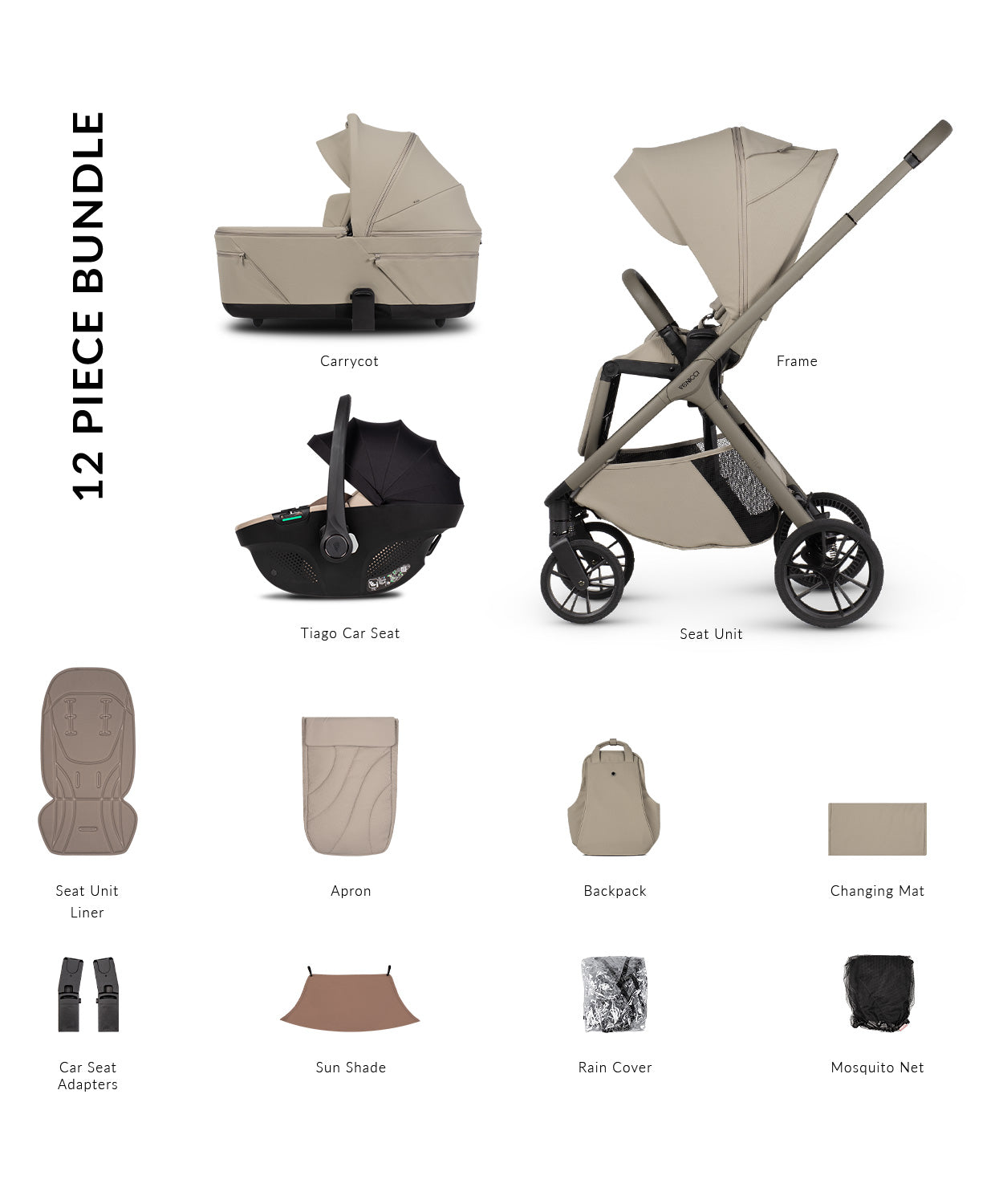 Trio Venicci TILA Latte Comfort 3in1