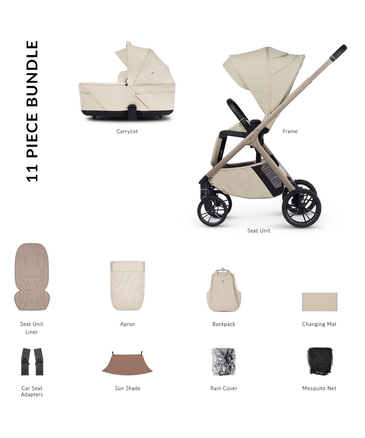 Trio Venicci TILA Sabbia Comfort 3in1