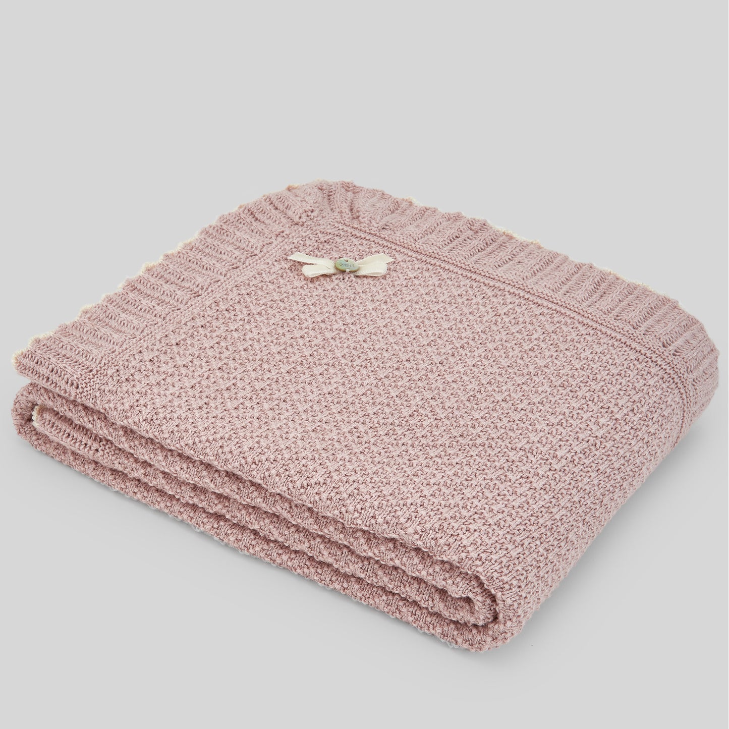 Copertina in cotone cashmere "R&J" Rosa