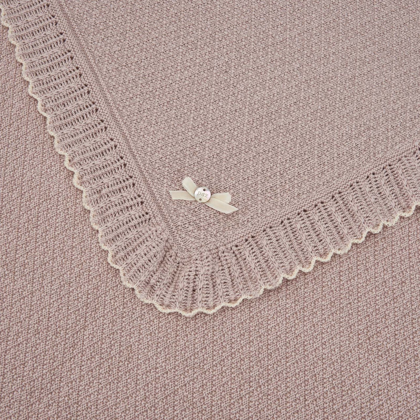 Copertina in cotone cashmere "R&J" Rosa