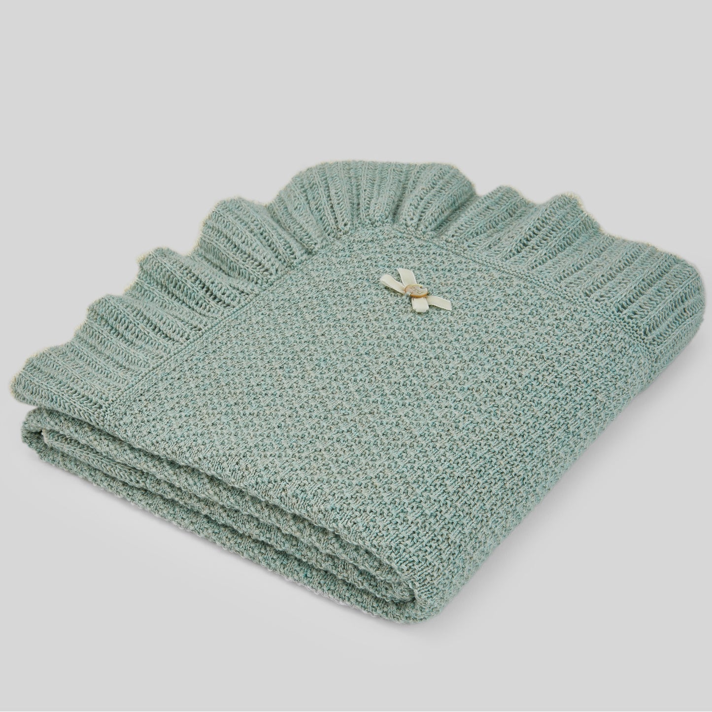 Copertina in cotone cashmere "R&J" Verde