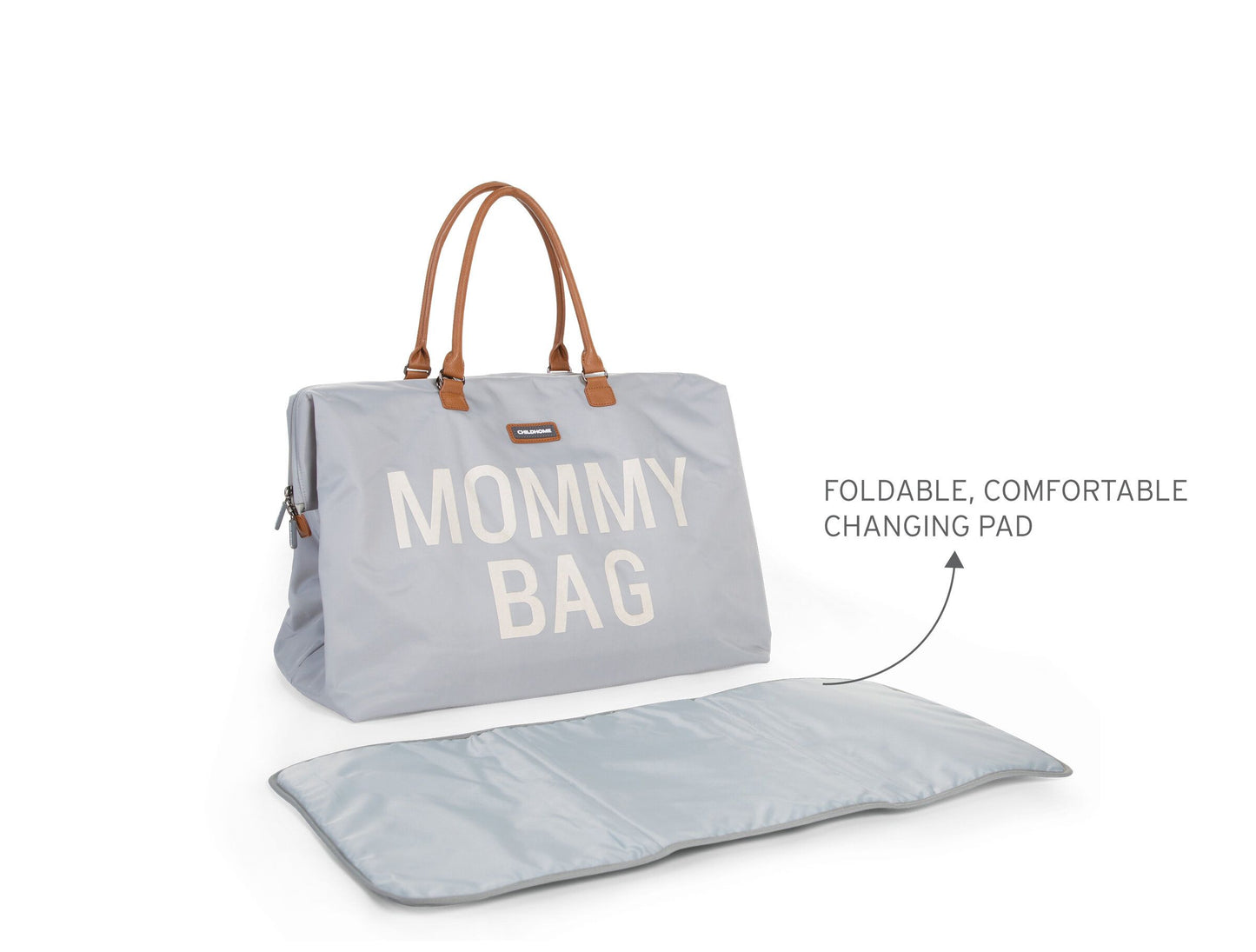 Borsa Mommy Bag Grigio e Bianco