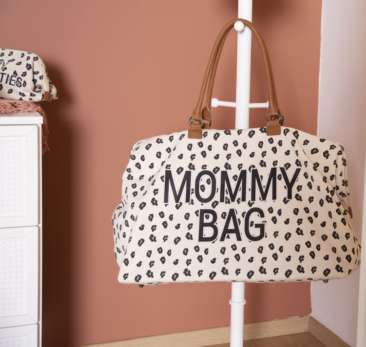 Borsa Mommy Bag Leopardato