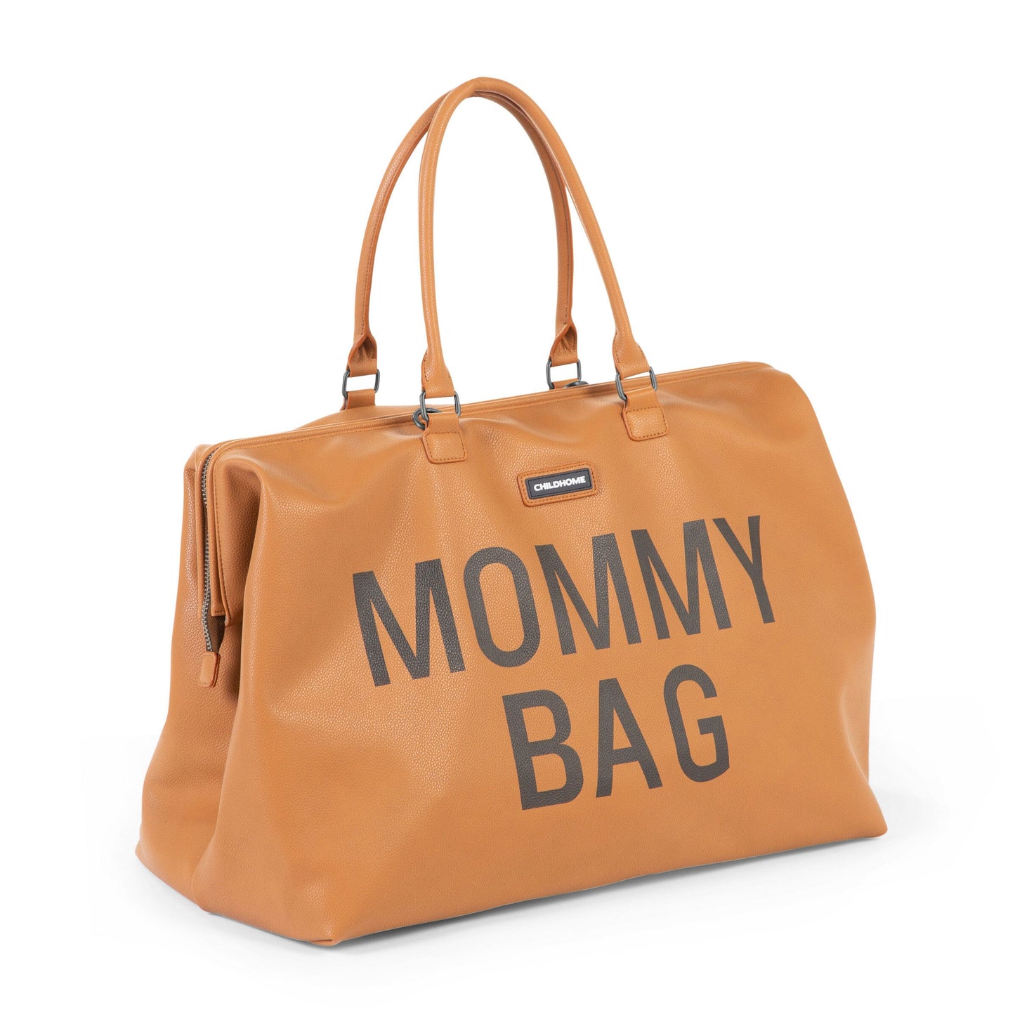 Borsa Mommy Bag effetto pelle Marrone