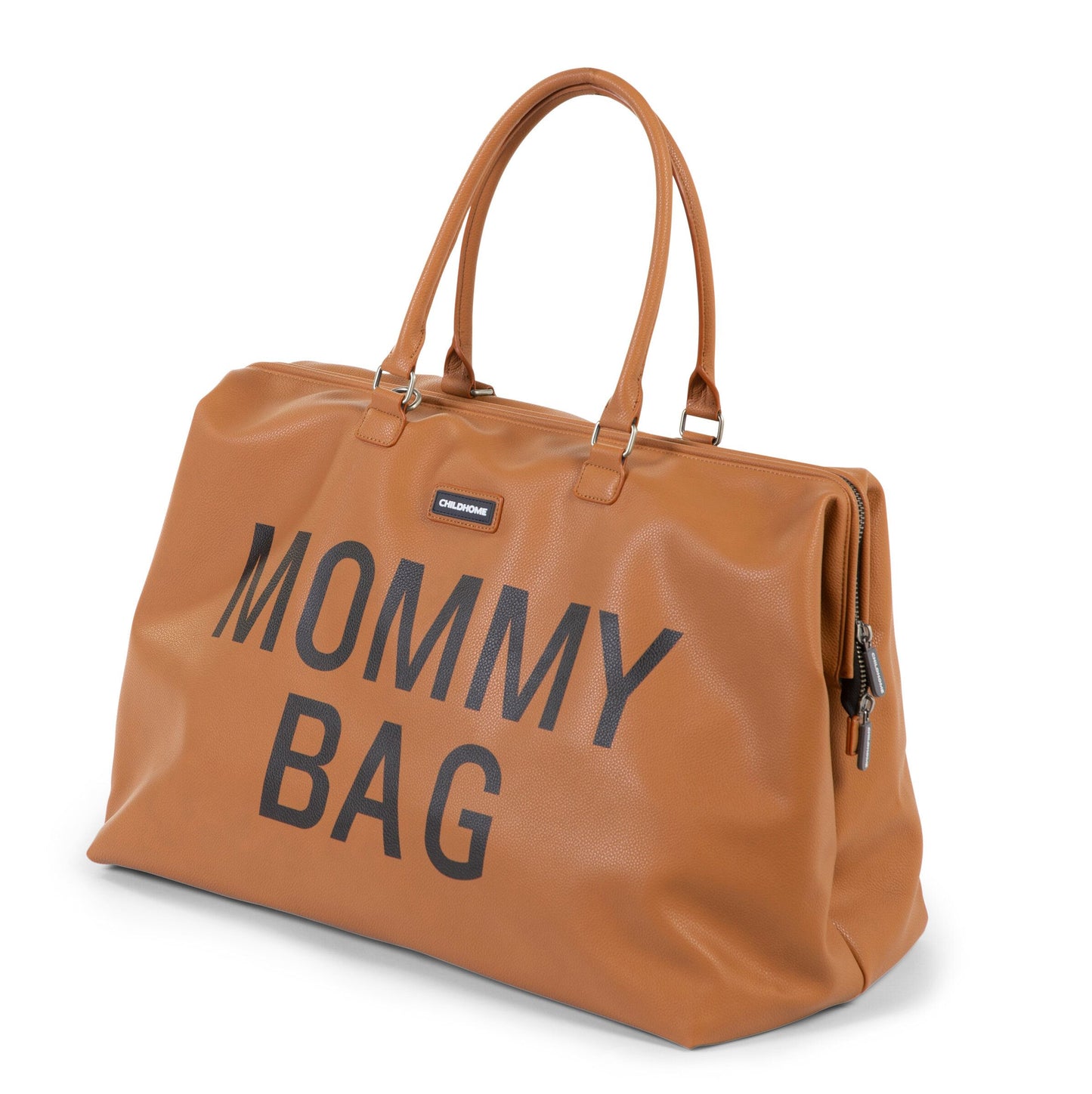 Borsa Mommy Bag effetto pelle Marrone