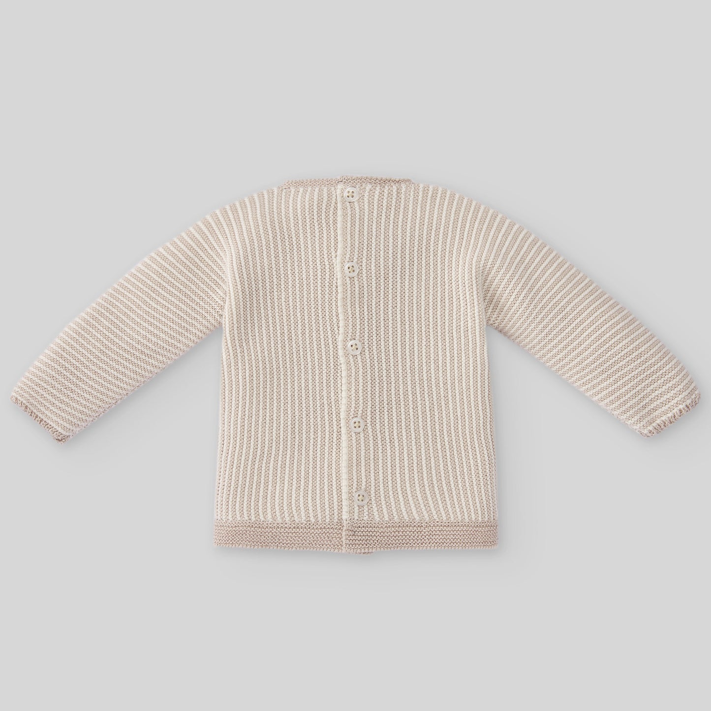 Maglia + Ghettina in cotone cashmere "OPERA" Sabbia