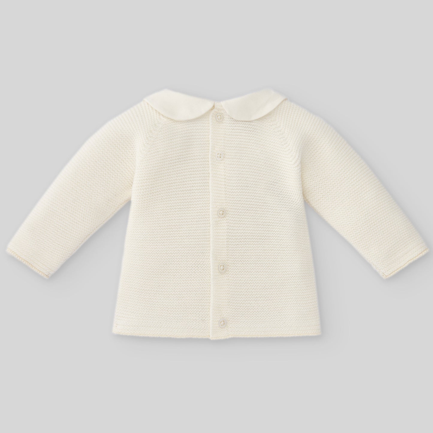 Maglia + Ghettina in lana "PAZ" Neonato Crema