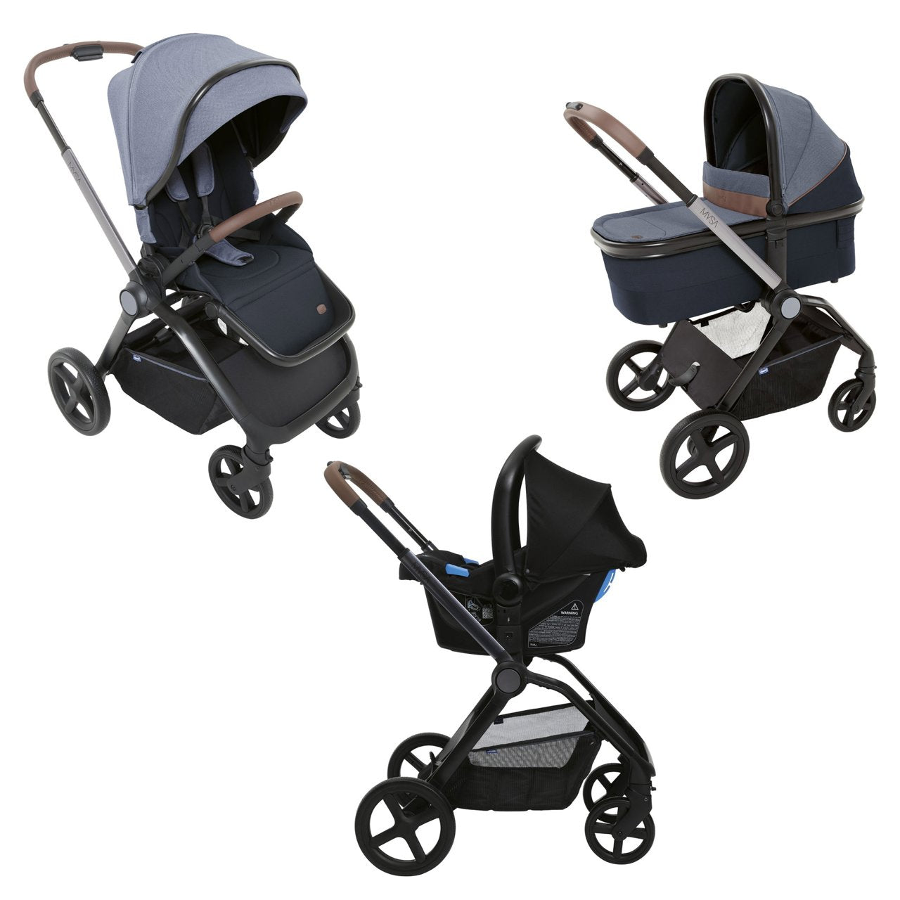Trio Chicco Mysa + Dispositivo Sicurezza In Regalo