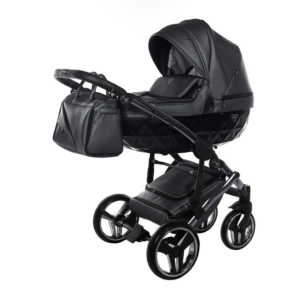 Trio Diamond Fluo Pelle Grigio Telaio Titanio Navicella Nera