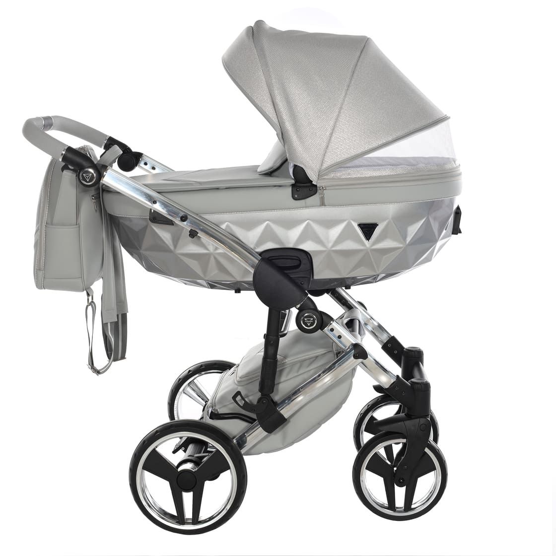 Trio Diamond Dolce 3 in 1 Ecopelle Silver Telaio Silver