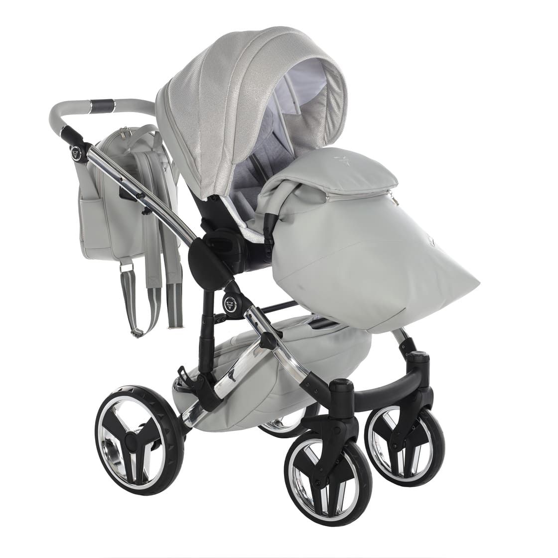 Trio Diamond Dolce 3 in 1 Ecopelle Silver Telaio Silver