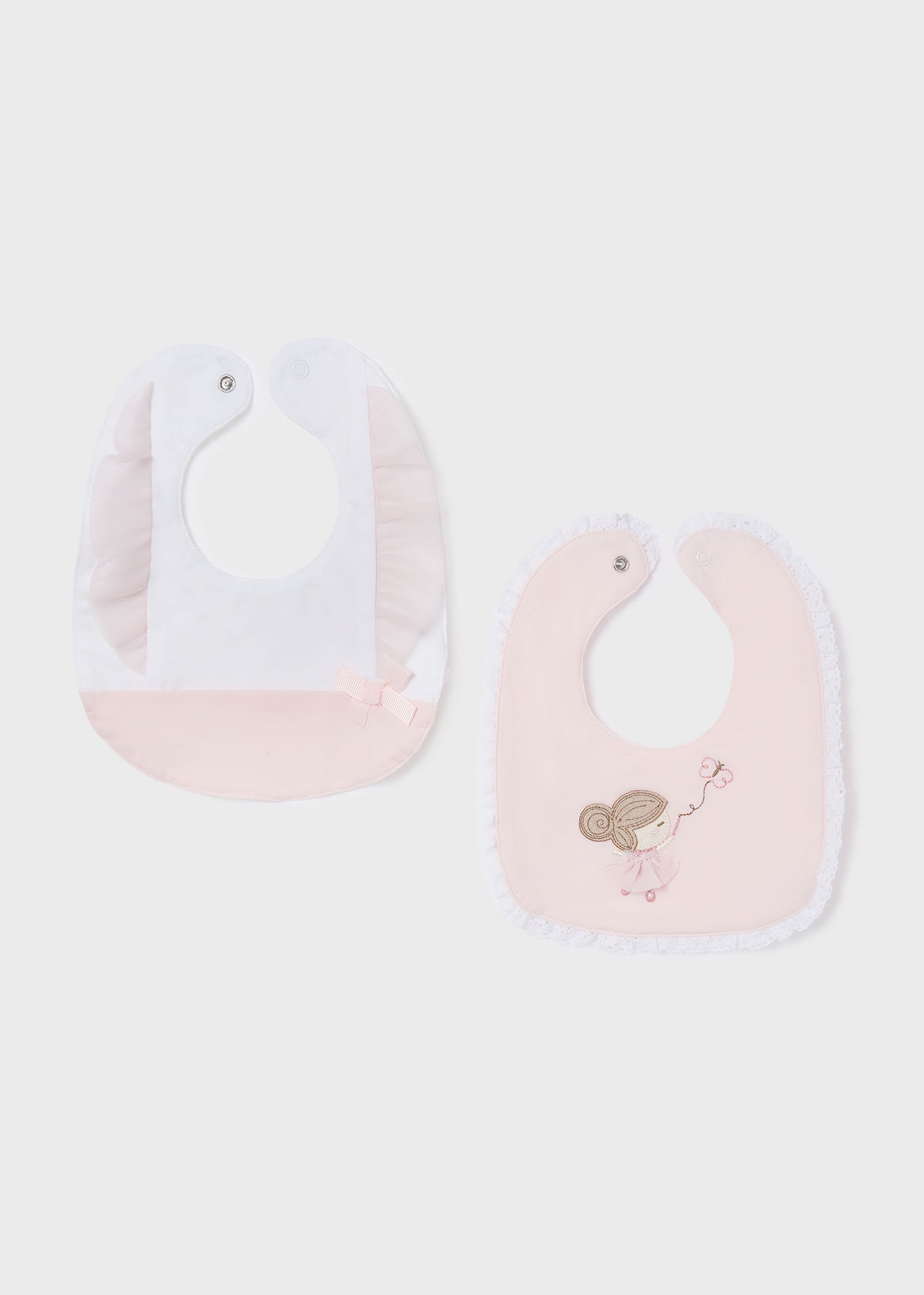 Pack 2 bavaglini cotone sostenibile neonata 09264