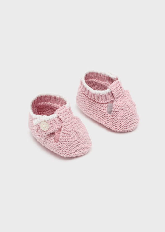 Scarpine tricot in cotone sostenibile neonato 09641