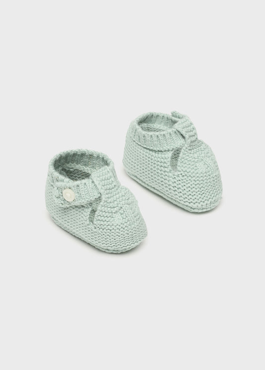 Scarpine tricot in cotone sostenibile neonato 09641