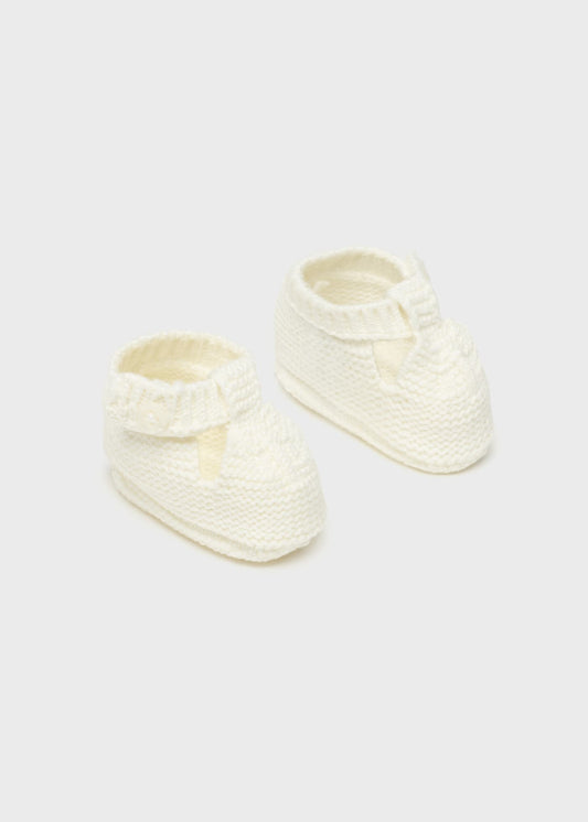 Scarpine tricot in cotone sostenibile neonato 09641