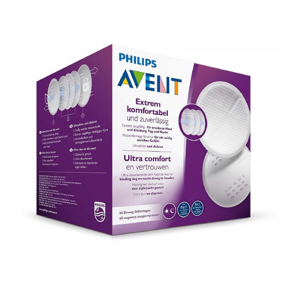 Philips Avent Coppette Assorbilatte Ultra Comfort 60pz