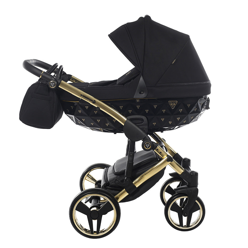 Diamond Exclusive 2.0 3 in 1 Black/Black Telaio e Dettagli Oro Giallo