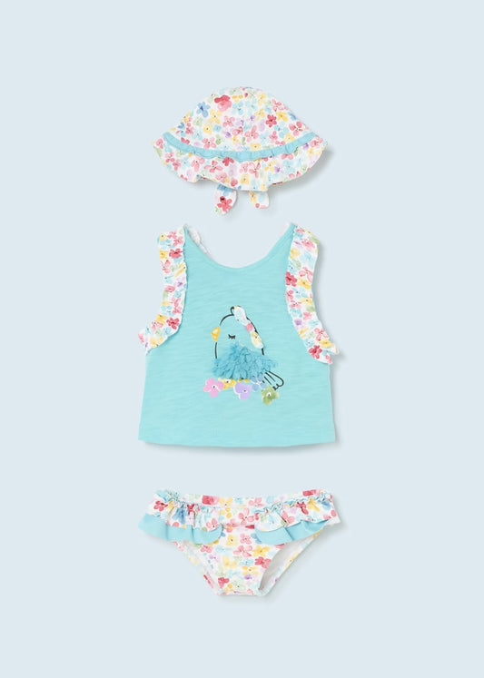 Completo mare 3 pezzi neonata 01692