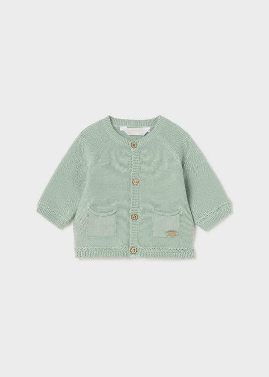 Giacca tricot in cotone sostenibile neonato 01360