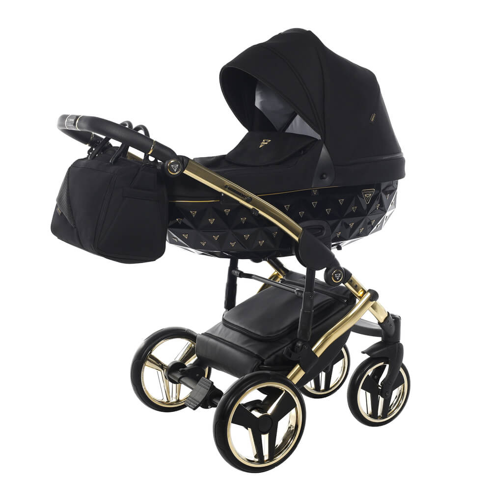 Diamond Exclusive 2.0 3 in 1 Black/Black Telaio e Dettagli Oro Giallo