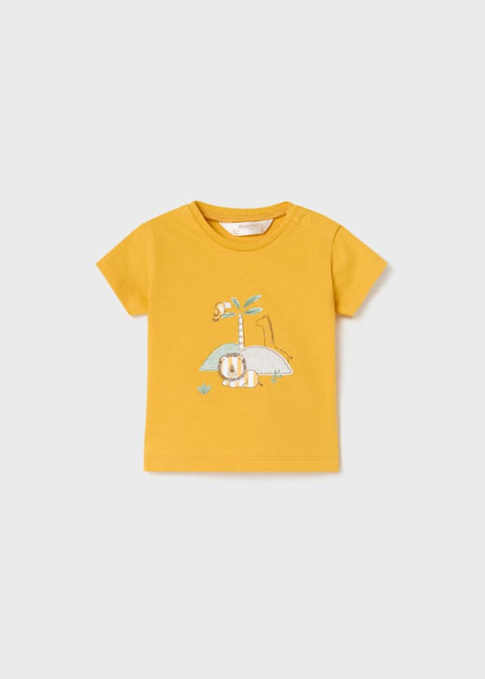 Maglietta stampa in cotone neonato 01001